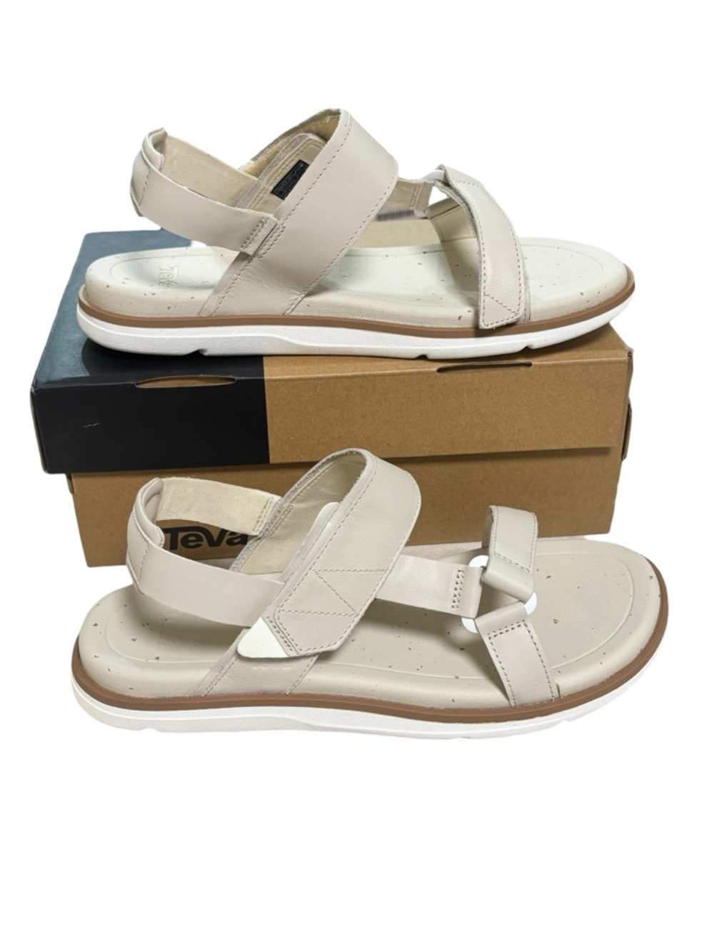 Teva Madera Slingback Sandals Shoes Womens Size 11 Birch Leather Comfort Walking